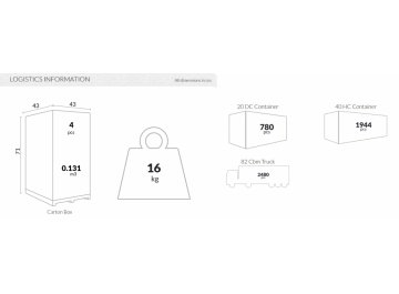 Табурет пластиковый полубарный Tom Bar 65 бежевый