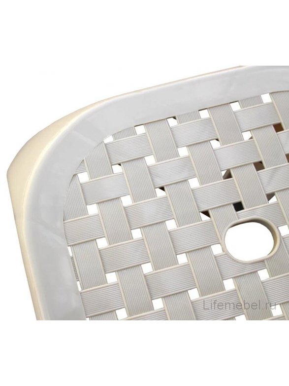 Пластиковый табурет Стиль бежевый