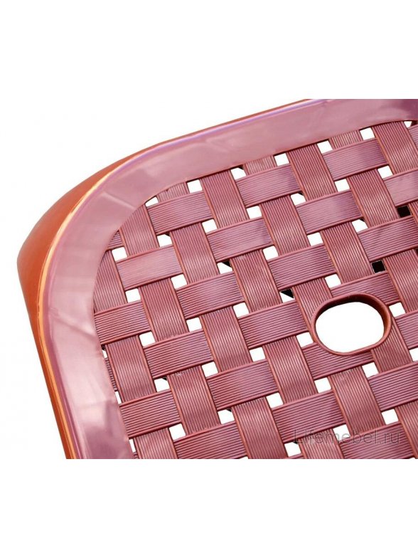 Пластиковый табурет Стиль коричневый