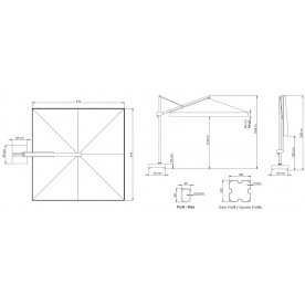 Зонт 80-6050-40-WW/6020/BL/N