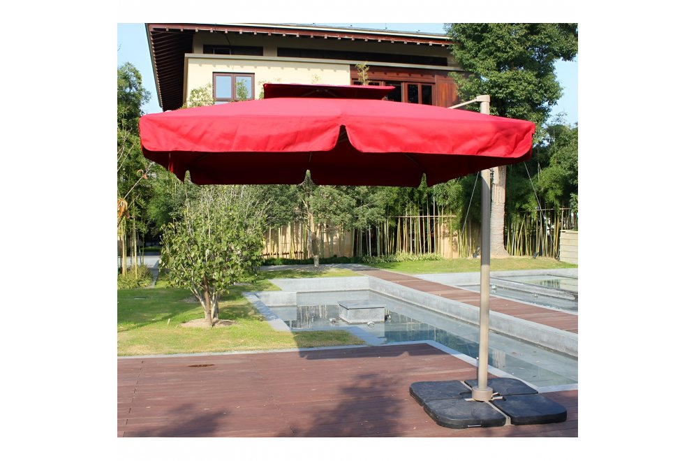 Зонт для кафе AFM-300SQR red