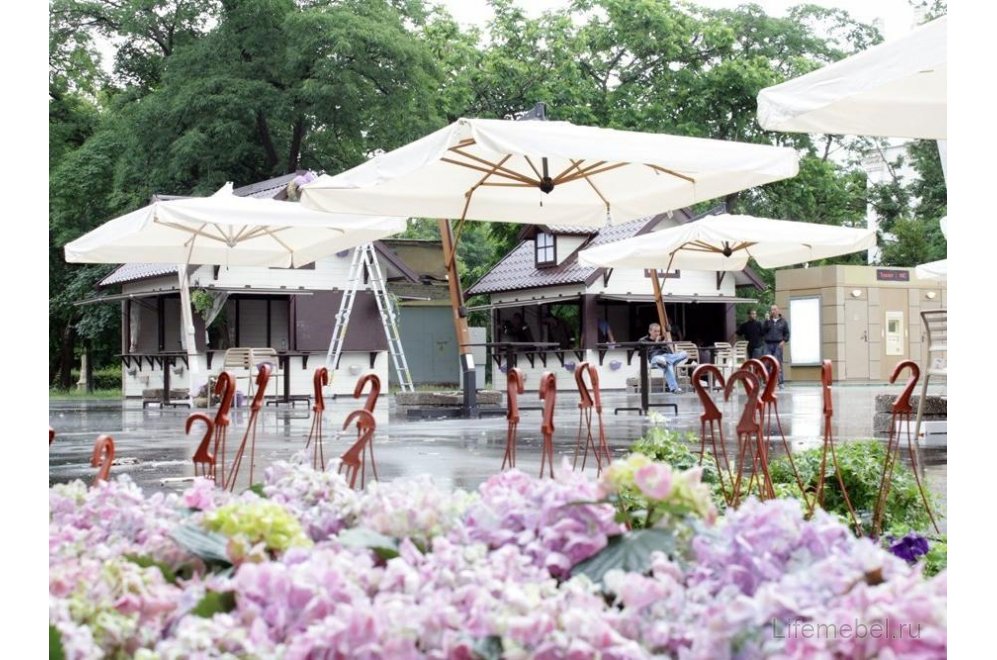 Зонт Palladio Braccio имитация ироко / слоновая кость