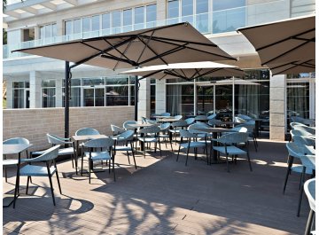 Зонт профессиональный 3х4 м Astro Carbon графит / слоновая кость