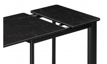 Керамический стол Кина 90(130)х65х76 shakespeare black / черный