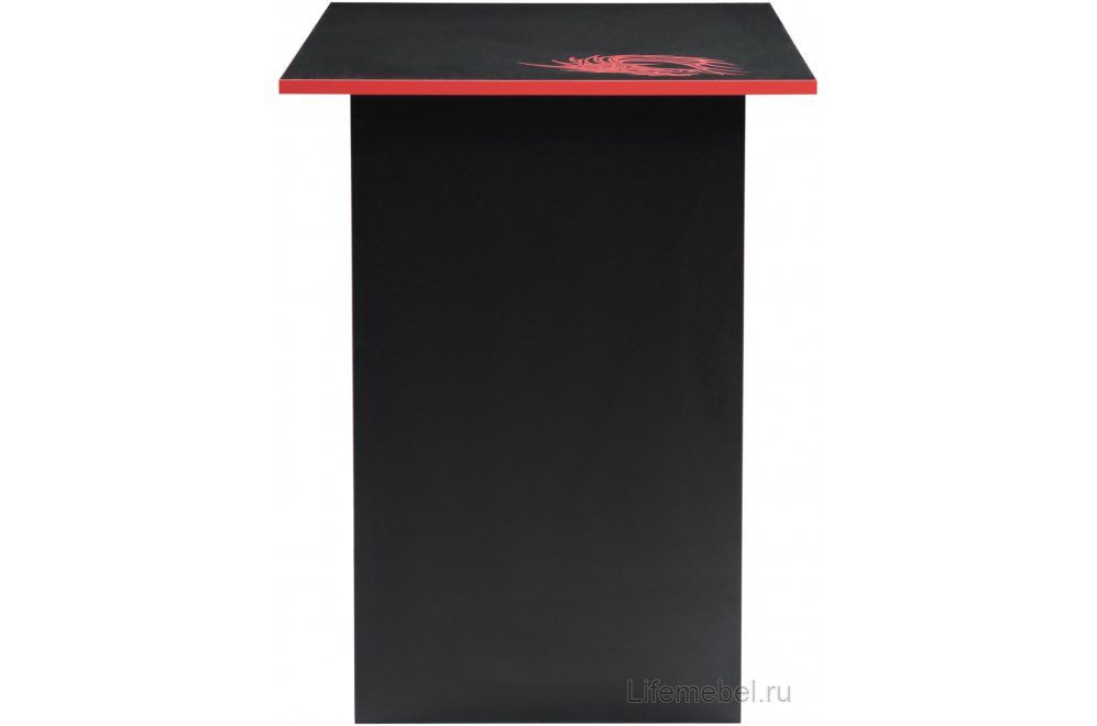 Письменный стол Эрмтрауд черный / красный  - Уцененный экземпляр