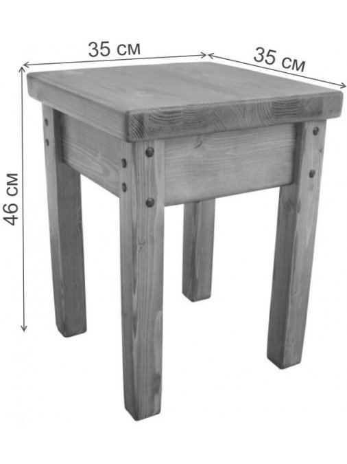 Комплект табуретов Классика венге 4 штуки