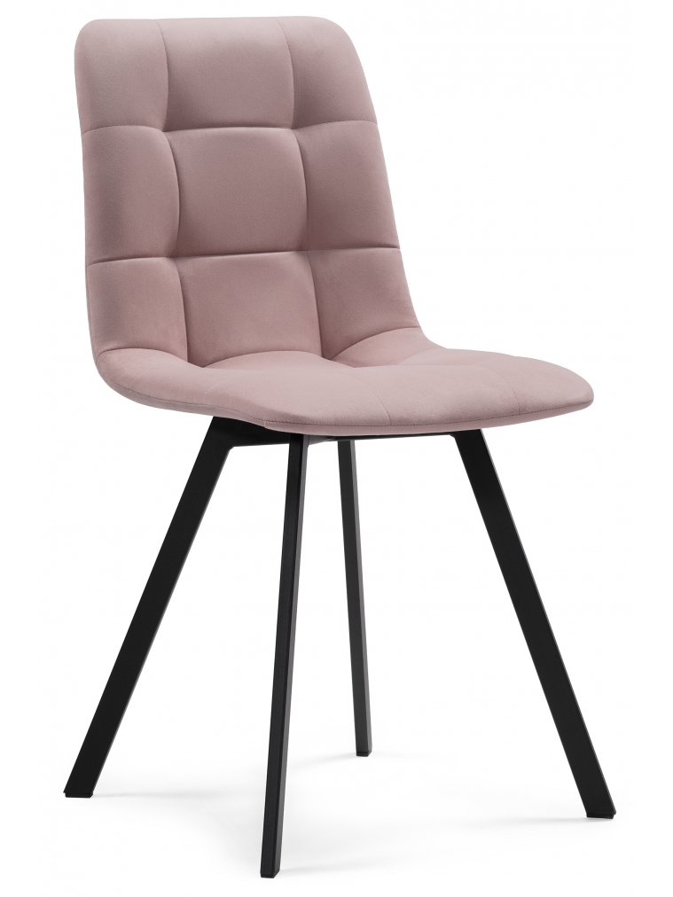 Комплект из "Стул на металлокаркасе Чилли розовый / черный каркас" 2 шт.