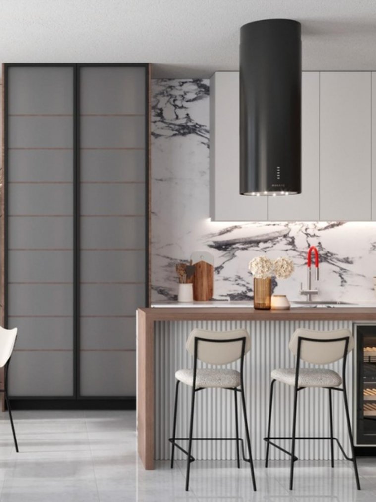 Полубарный стул Элси серый