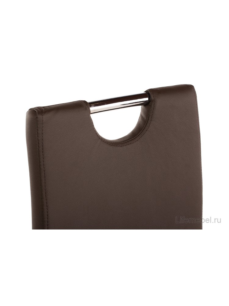 Стул Avola Brown/DC-1050 brown(640)/chrome стул (бр) 1522БР5645 - Отстутсвует спинка.