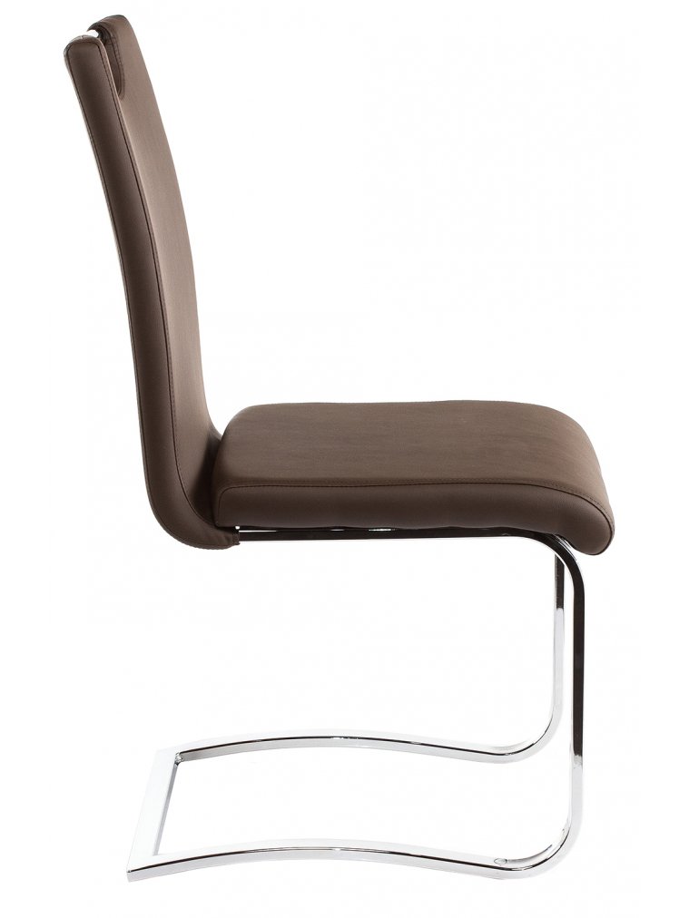 Стул Avola Brown/DC-1050 brown(640)/chrome стул (бр) 1522БР5645 - Отстутсвует спинка.