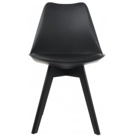 Деревянный стул Bonus black / black - Уцененный экземпляр