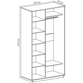 Шкаф-купе Леон-2 1200 Лондон