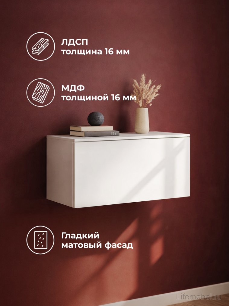 Навесной шкаф Роут 1 белый