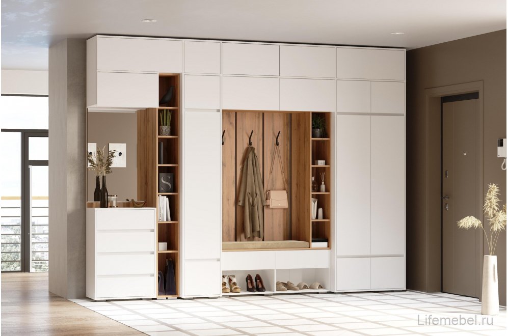 Навесной шкаф Роут 1 белый