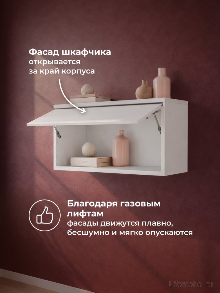 Навесной шкаф Роут малый белый