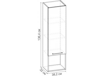 Шкаф навесной Шкаф навесной 382 НШ.007.382-01