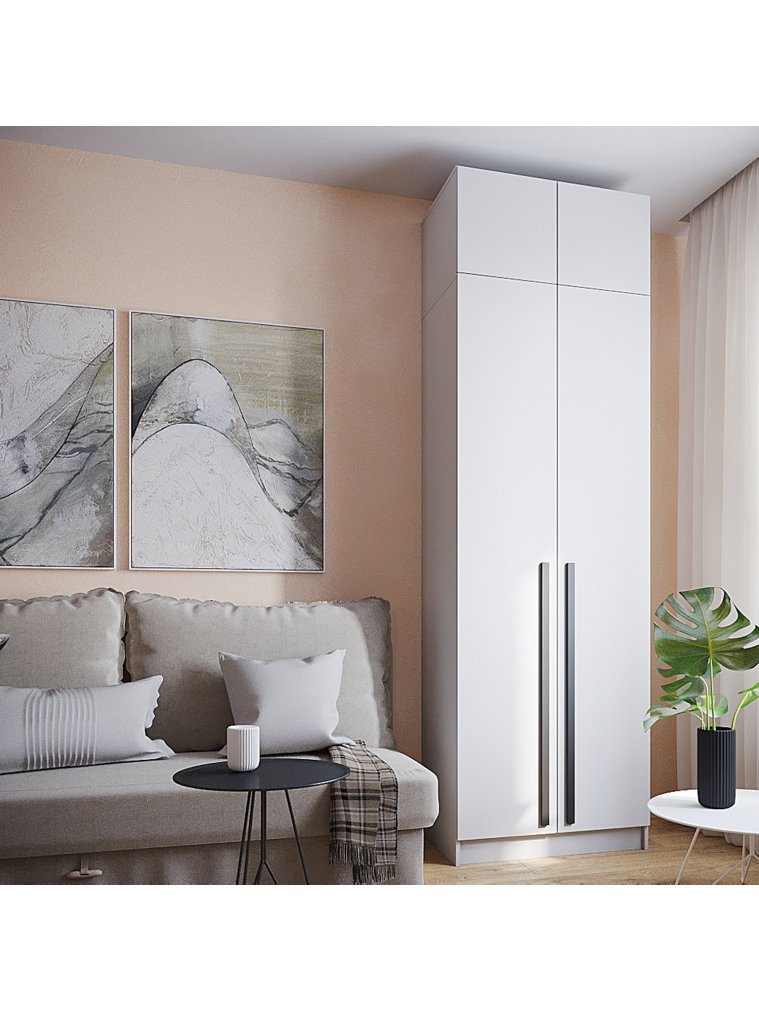 Шкаф навесной Бостон 80 белый