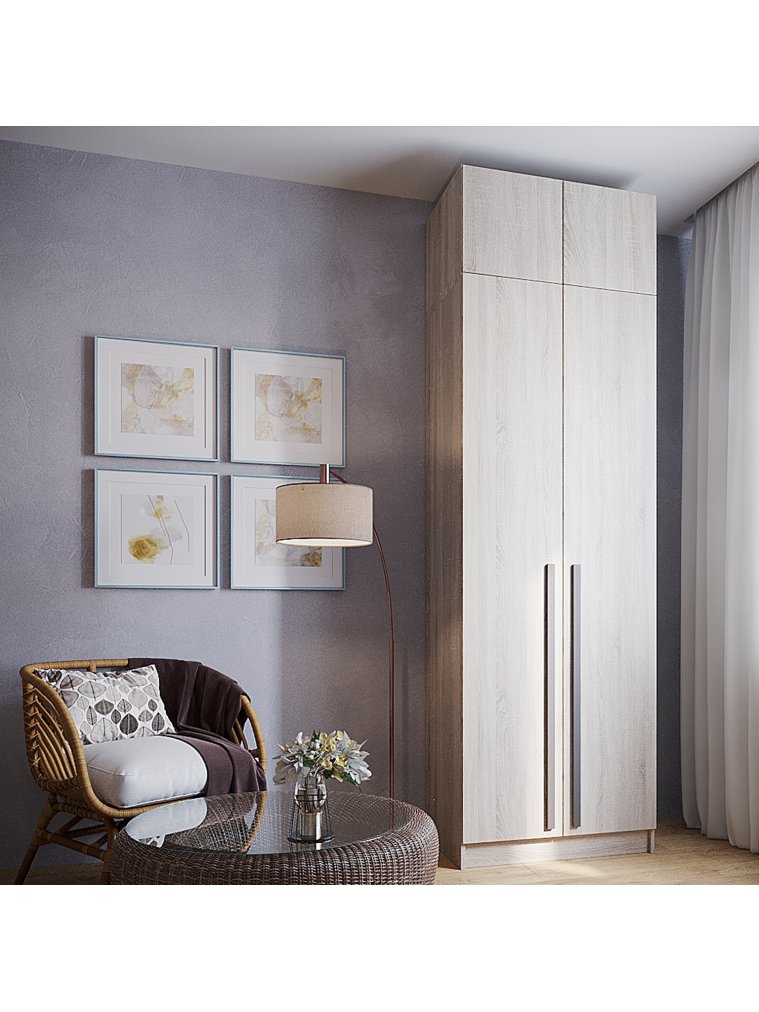 Шкаф навесной Бостон 80 сонома ЛДСП