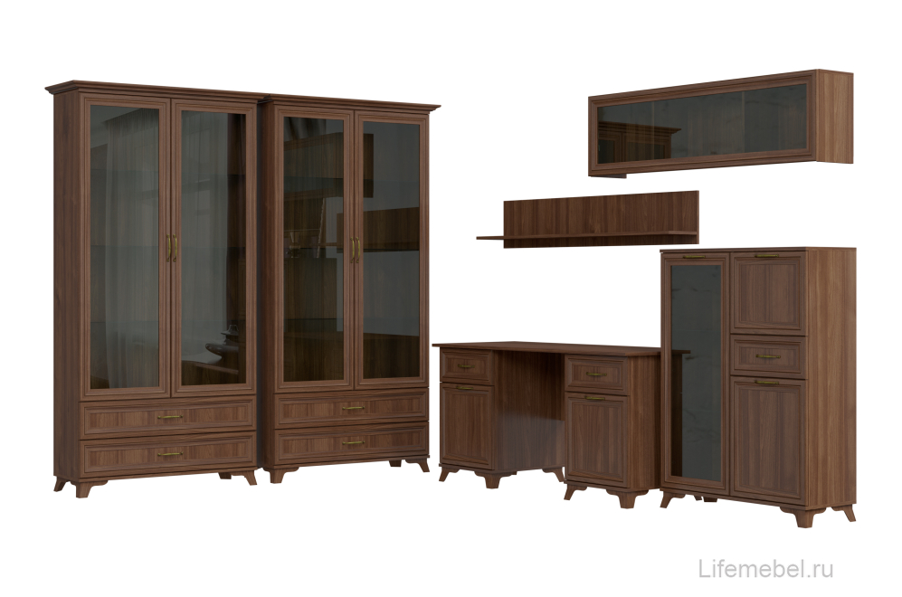 Шкаф навесной Джассан орех селект