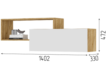 Шкаф навесной Элла ПЛ 01