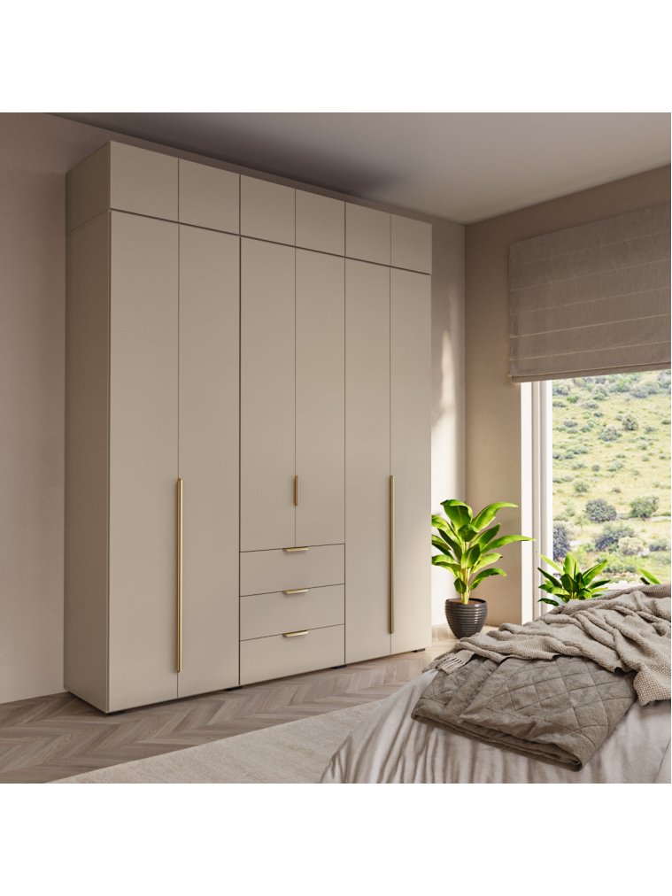 Шкаф навесной Фиеста Лайт 200 кашемир ЛДСП