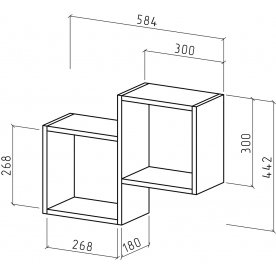Шкаф навесной Флэш