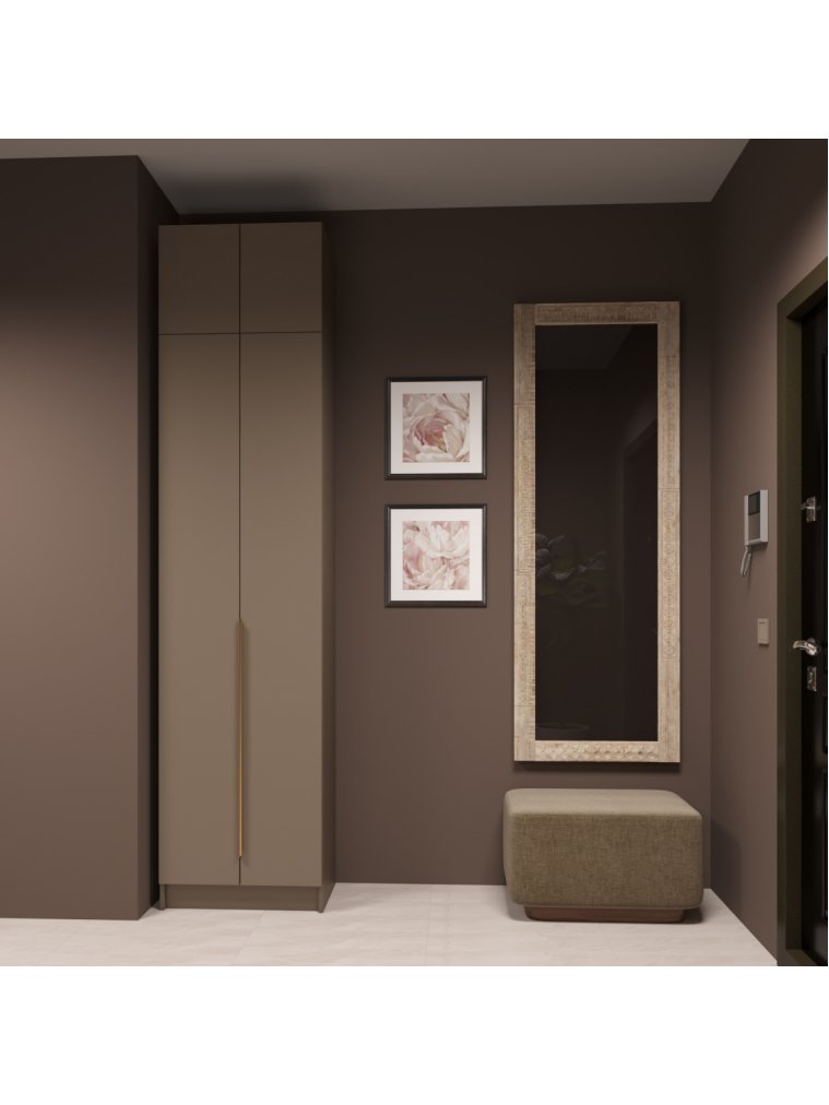 Шкаф навесной Голд Бостон глиняно-серый