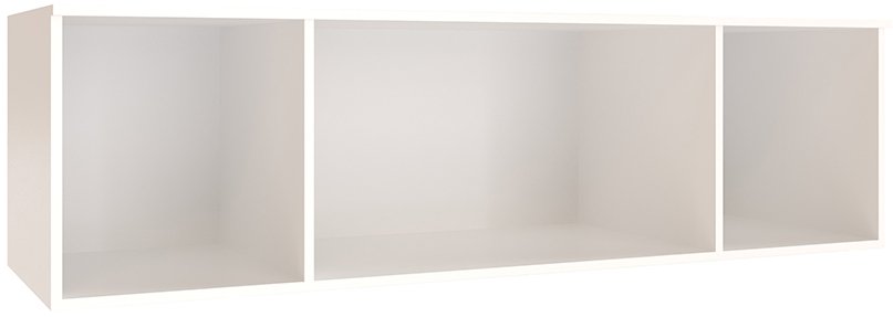 Шкаф навесной Лагуна-016 белый / дуб юкон