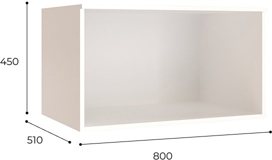 Шкаф навесной Лагуна-08 белый / дуб юкон