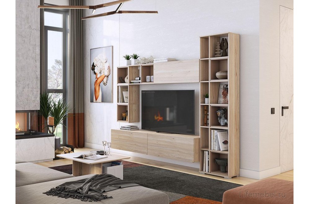 Шкаф навесной Лайк 38.01 дуб мария