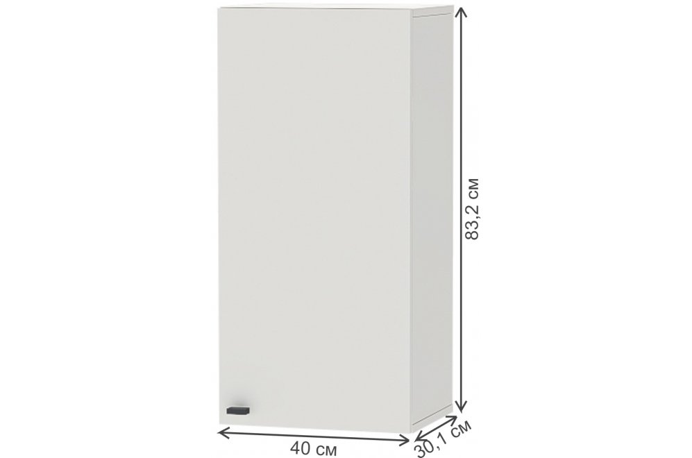 Шкаф навесной МС Квадро Ан-3 миндаль