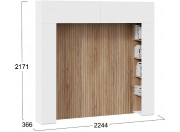 Шкаф навесной Порто СМ-393.21.022-23