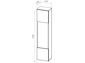 Шкаф навесной Лоук Тип-42