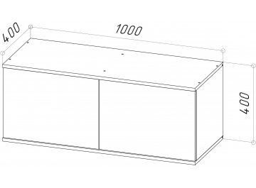 Шкаф навесной Шторм 100