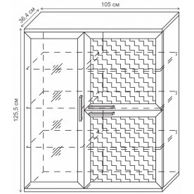 Шкаф навесной Трейв Л