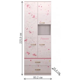 Шкаф комбинированный Принцесса 14