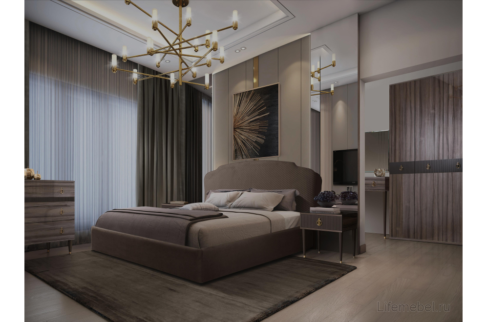 Шкаф Rimini Solo 136 орех империя / золото