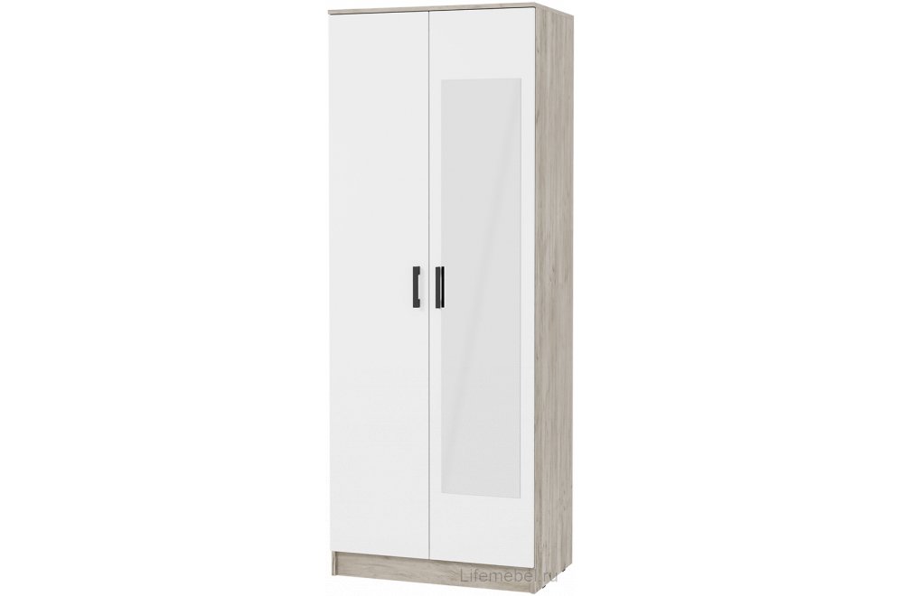 Шкаф Адайн ШК-20 дуб крафт серый / белый