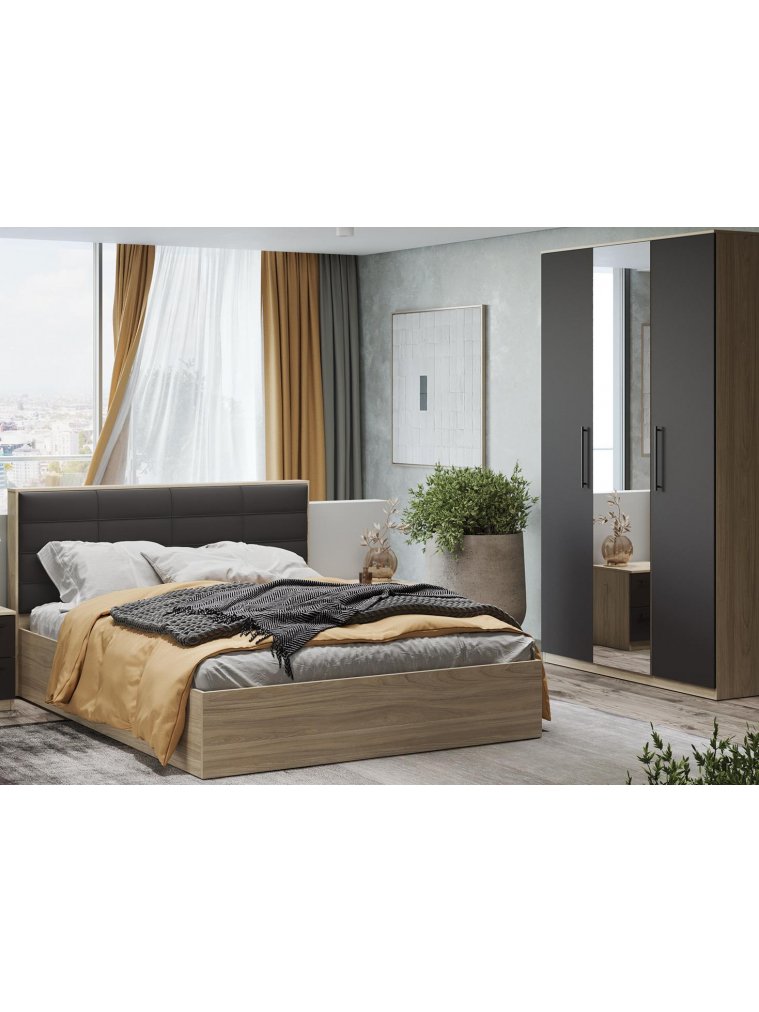 Шкаф Агата вяз благородный / базальт