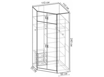Шкаф Alisa-15 ШРУ.014.1100-01