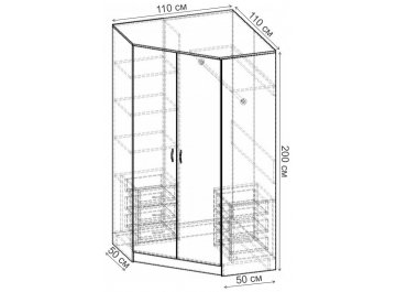 Шкаф Alisa-4 ШРУ.007.1100-01