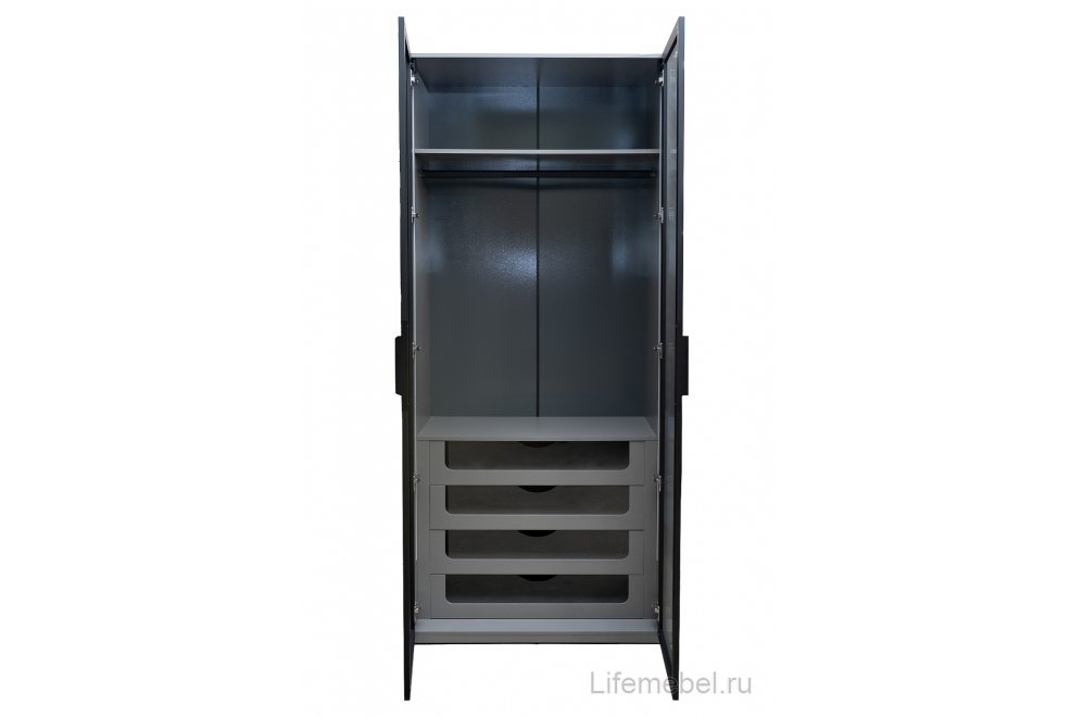 Шкаф Alto GD-10012-6 c выдвижными ящиками серый кобальт