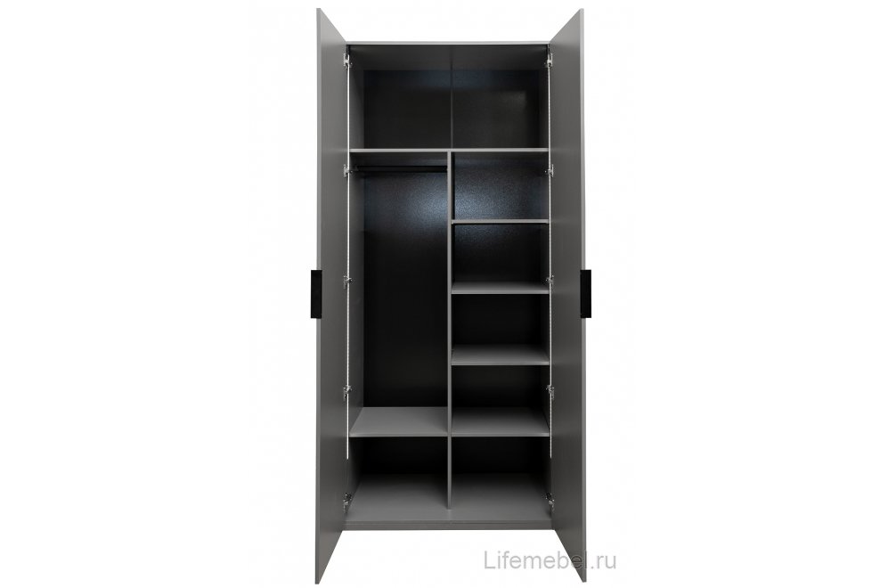 Шкаф Alto GD-10013/2-6 с полками серый кобальт