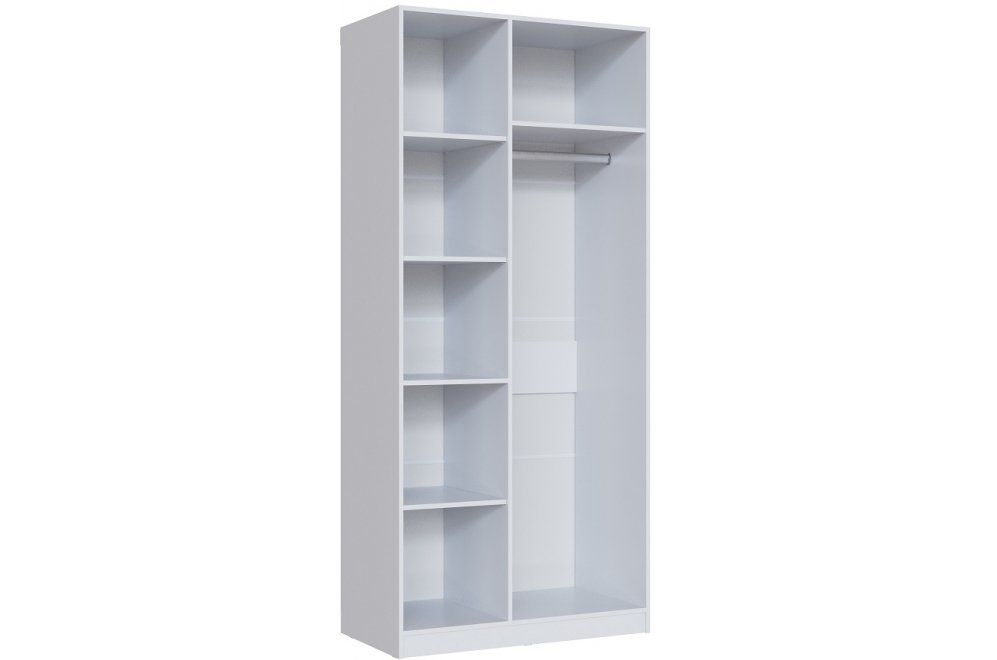 Шкаф для одежды и белья Апполия дуб / белый