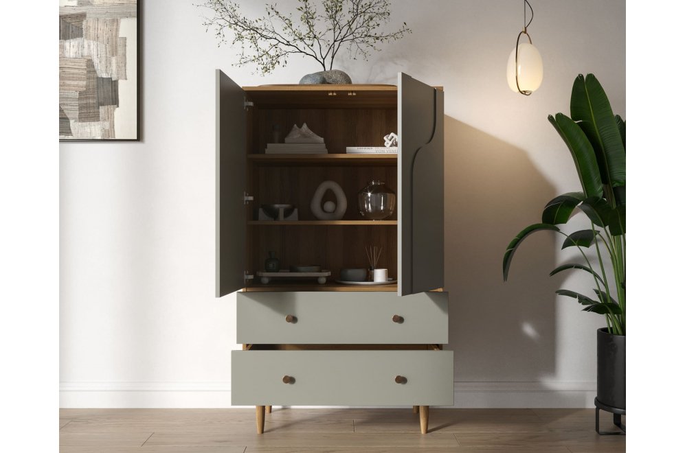 Шкаф Арка (Arka) AR14-f2 Темно-бежевый