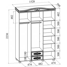 Шкаф Ассоль АС-27