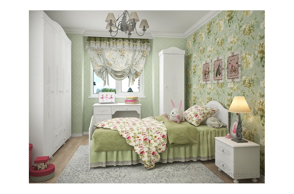 Шкаф Ассоль АС-28 белое дерево