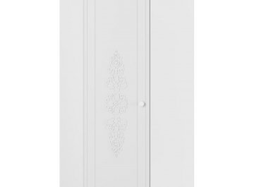 Шкаф угловой Ассоль АС-52К левый белое дерево