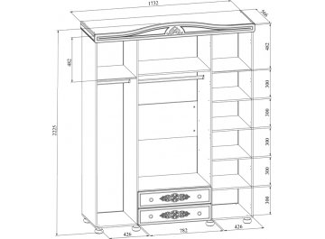Шкаф Ассоль плюс АС-28