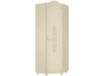 Шкаф платяной Ассоль плюс АС-521К с короной правый ваниль